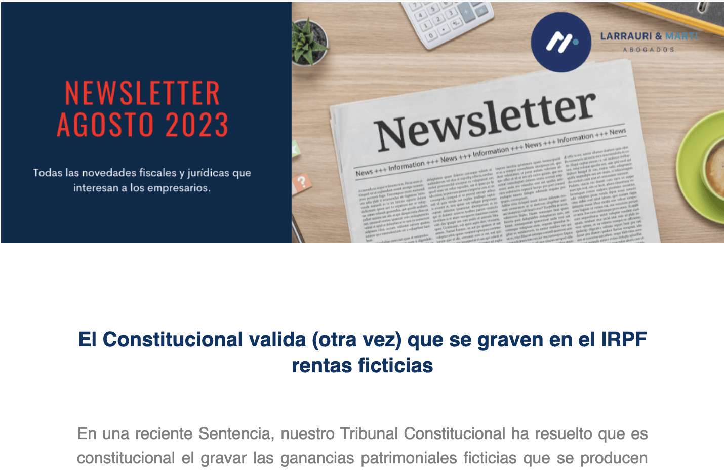 Newsletter de 2023-08-23