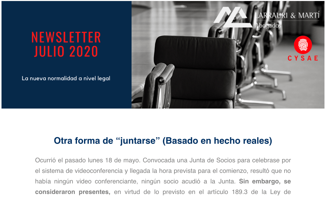 Newsletter de 2020-07-15