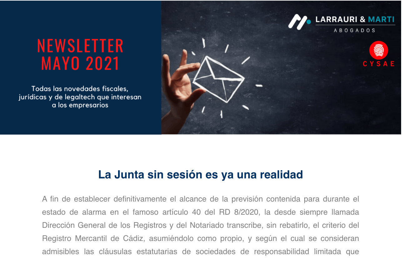 Newsletter de 2021-05-17