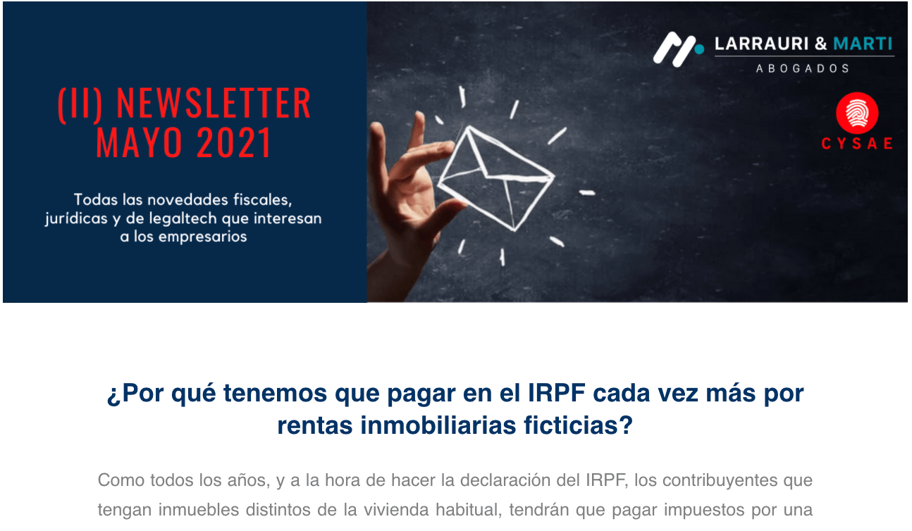 Newsletter de 2021-05-31