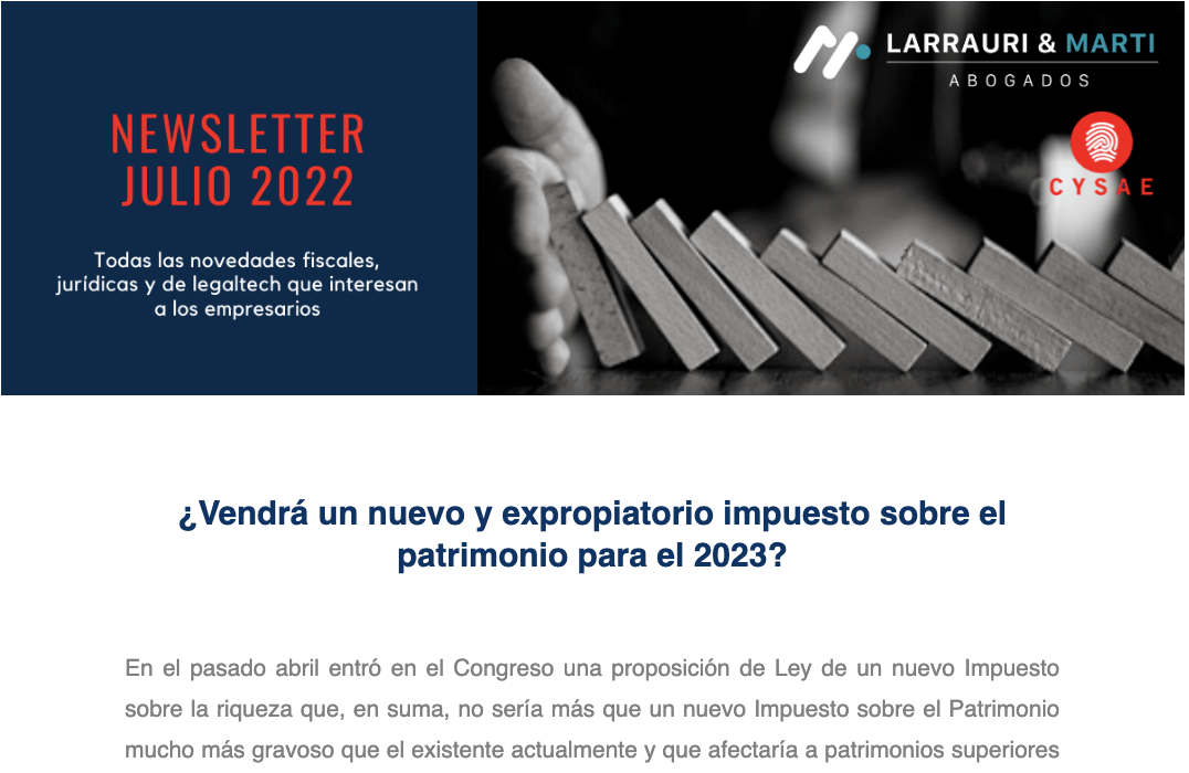 Newsletter de 2022-07-18