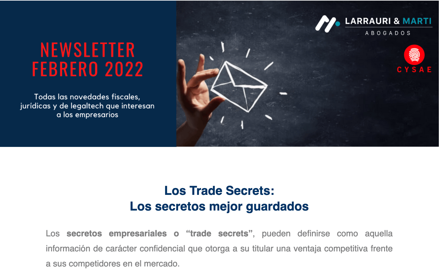 Newsletter de 2022-02-15