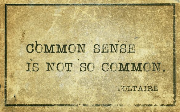 Avanza el imperio del sentido común...